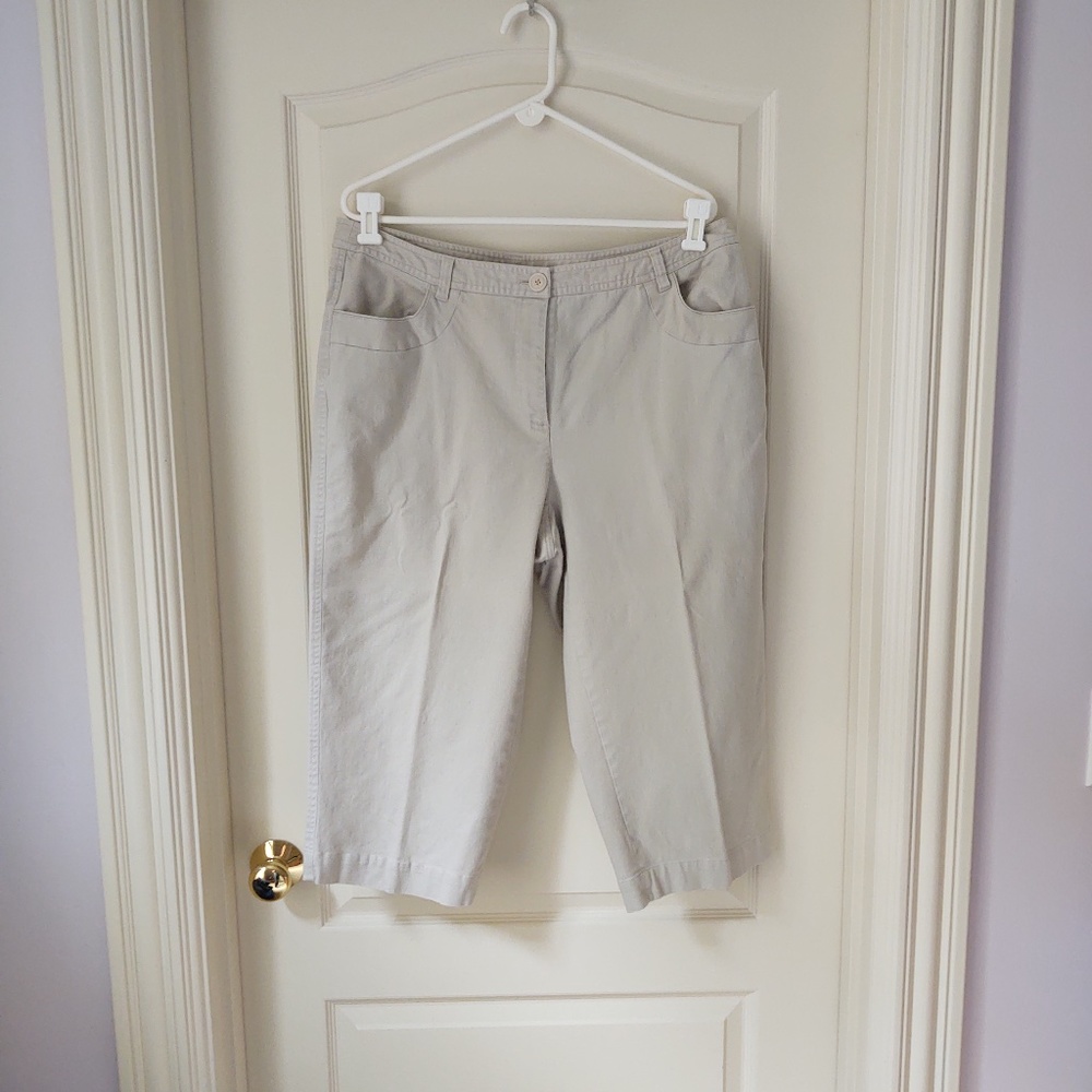 Talbots Cropped Khakis 16W